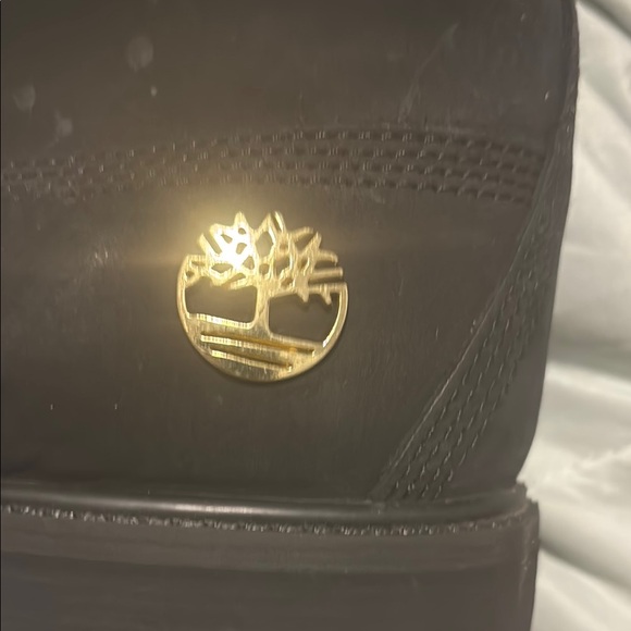 Timberland Black Boots with Red Laces
